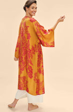Load image into Gallery viewer, Powder Design Tapestry Mustard Kimono Gown
