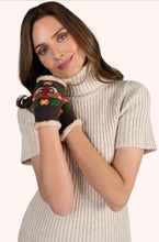 Load image into Gallery viewer, Powder Design Winter Moth Wrist Warmers in Chocolate
