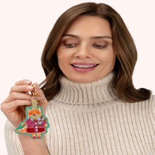 Load image into Gallery viewer, Powder Design Beaded Key Ring - Fall Fox
