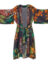 Load image into Gallery viewer, Powder Design Botany Bliss Charcoal Kimono Gown

