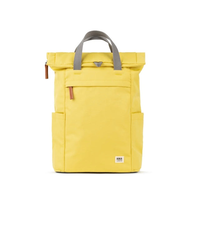 Roka Finchley B Sustainable Canvas Small Backpack Lemonade