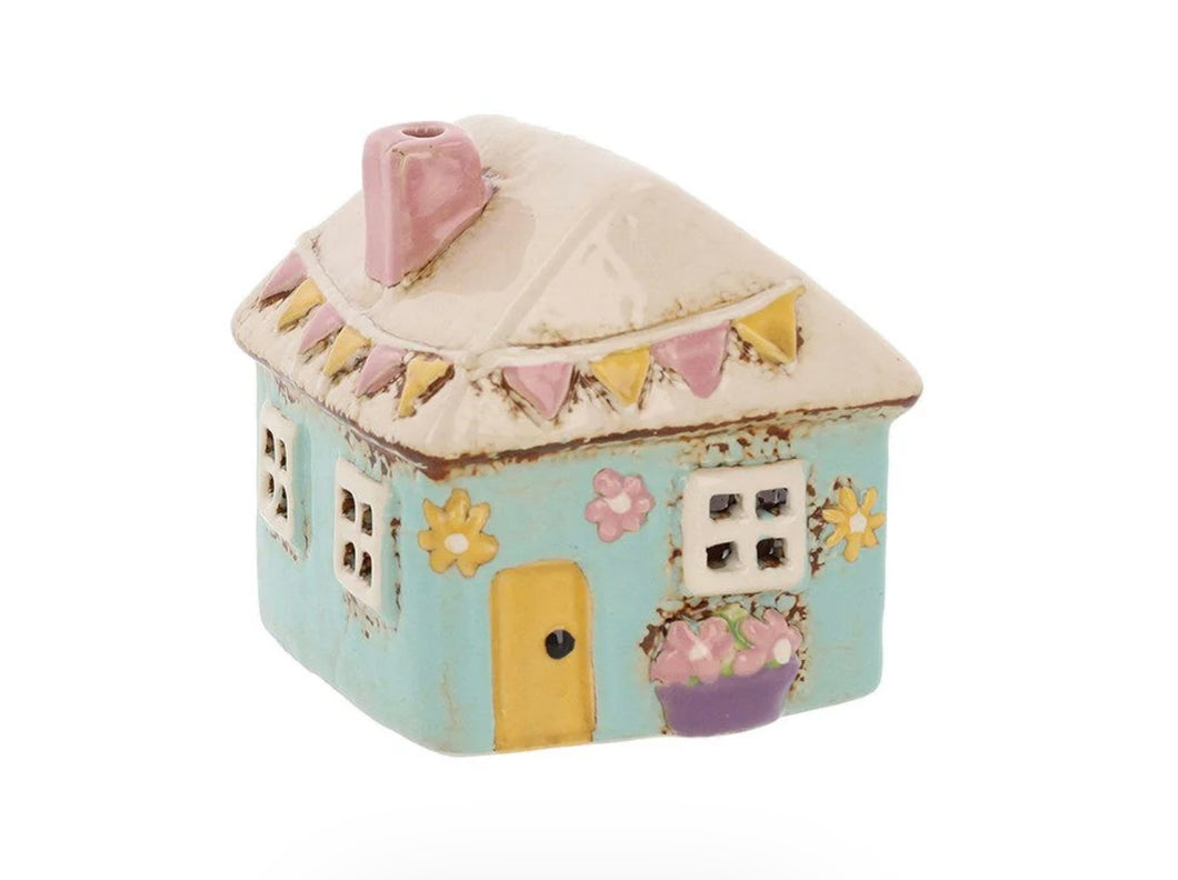 Village Pottery  Garden Mini House Tea Light