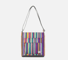 Load image into Gallery viewer, Roka Kennington B Medium Cross Body Bag Multi Stripe

