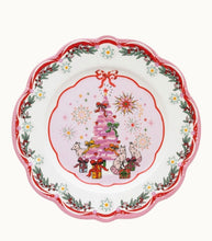 Load image into Gallery viewer, Cath Kidston Fluted Edge Side Plate Christmas Skies
