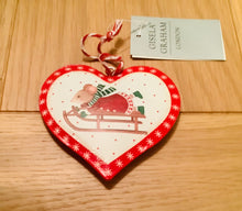 Load image into Gallery viewer, Holly and Alfie Double Sided Tin Hanging Heart
