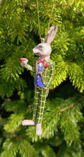 Load image into Gallery viewer, Gisela Graham Mad March Hare Resin Christmas Decoration
