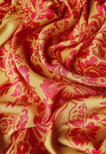 Load image into Gallery viewer, Powder Design Tapestry Mustard Kimono Gown
