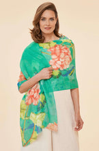 Load image into Gallery viewer, Powder Design Rose Geranium 100% Linen Scarf

