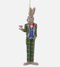 Load image into Gallery viewer, Gisela Graham Mad March Hare Resin Christmas Decoration
