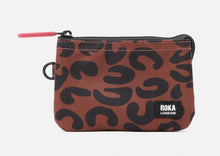 Load image into Gallery viewer, Roka Carnaby Small Recycled Canvas Wallet - Scarlet Leopard - NEW A/W 2025

