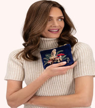 Load image into Gallery viewer, Powder Design Mini Pouch Woodland Owl - navy
