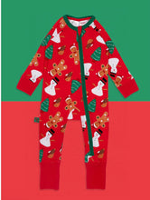 Load image into Gallery viewer, Blade and Rose Snowman Zip Up Romper
