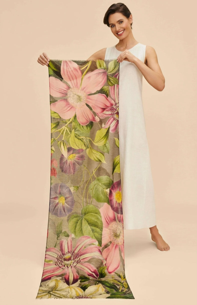 Powder Design Wool Wrap Oversized Botanicals