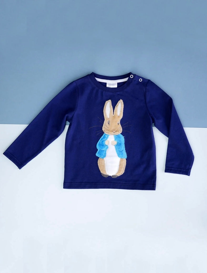 Blade and Rose Peter Rabbit Navy Top Age 6 - 12 Months