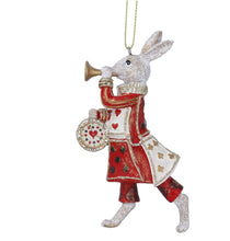 Load image into Gallery viewer, Gisela Graham White Rabbit Resin Christmas Decoration
