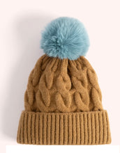 Load image into Gallery viewer, Powder Design Elise Pompom Hat Chocolate and Ice
