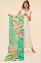 Load image into Gallery viewer, Powder Design Rose Geranium 100% Linen Scarf
