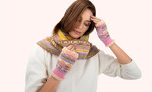 Load image into Gallery viewer, Powder Design Fair Isle Wrist Warmers in Pastel
