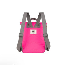 Load image into Gallery viewer, Roka Canfield Sustainable Nylon Small Neon Pink Backpack
