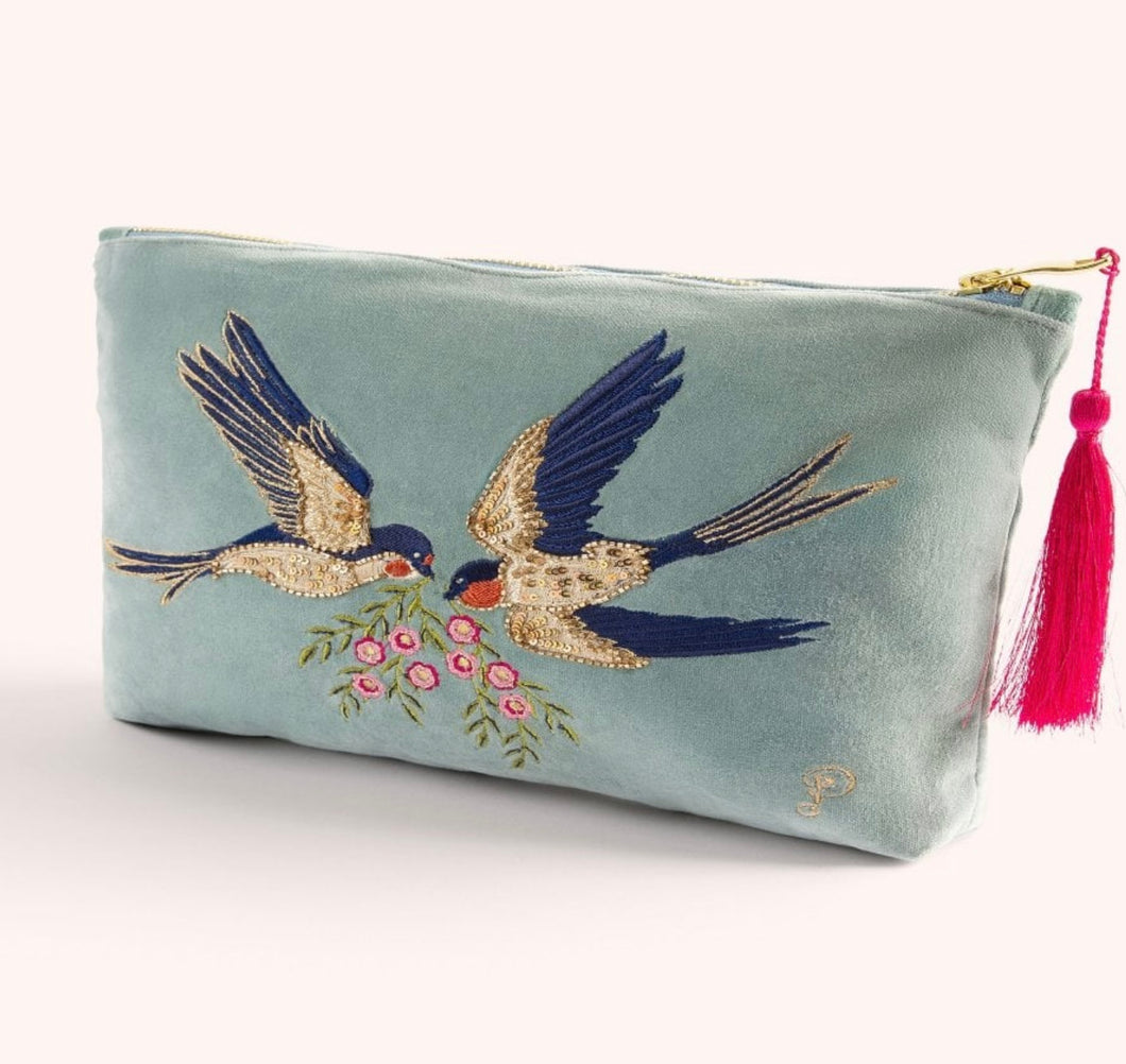 Powder Design Swooping Swallows Zip Pouch
