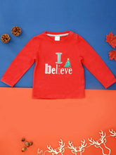 Load image into Gallery viewer, Blade and Rose Red “ I Believe “ Long Sleeved Top
