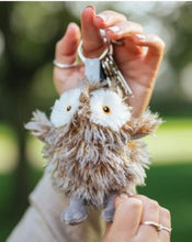 Load image into Gallery viewer, Wrendale “ Elvis “ Owl Plush Keyring
