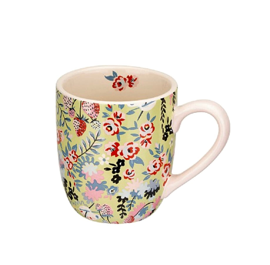 Cath Kidston Painted Table Ditsy Floral Breakfast Mug Green