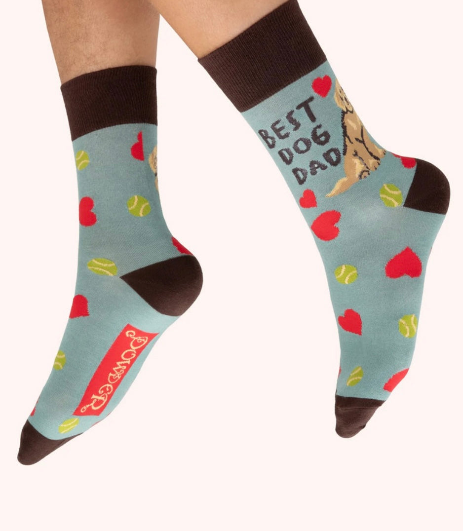 Powder Design Men’s Bamboo Socks Best Dog Dad