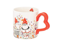 Load image into Gallery viewer, Cath Kidston Gnome Heart Handle Mug
