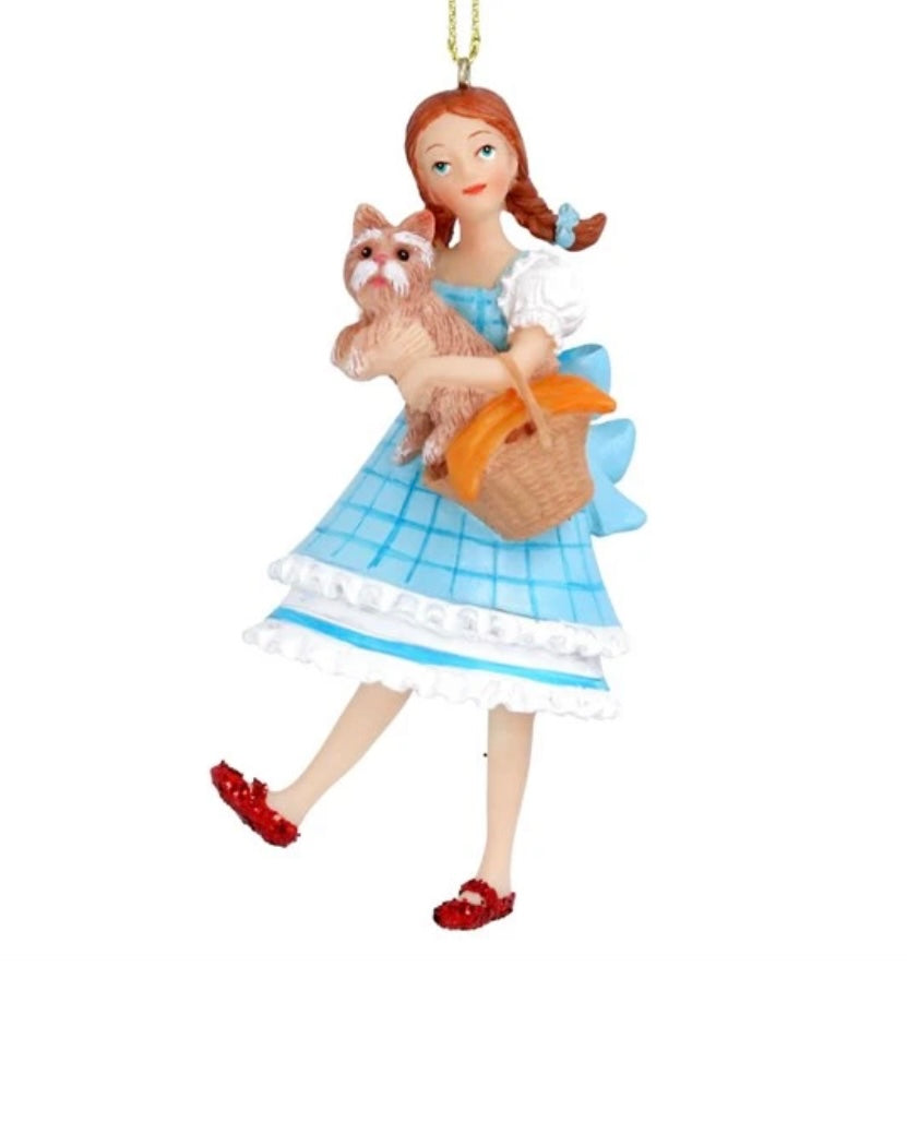 Gisela Graham Dorothy and Toto Resin Christmas Decoration - Wizard of Oz