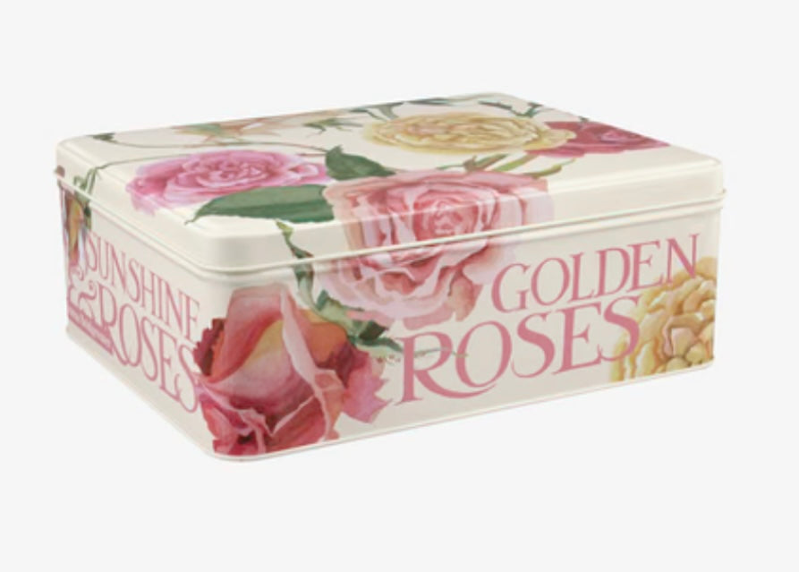 Emma Bridgewater Roses and Pink Toast Rectangular Storage Tin