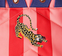 Load image into Gallery viewer, Roka Canfield Roll Top Backpack in Circus Print Recycled Canvas Small
