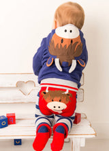 Load image into Gallery viewer, Blade and Rose Hamish Highland Cow Hoodie Age 6-12 months
