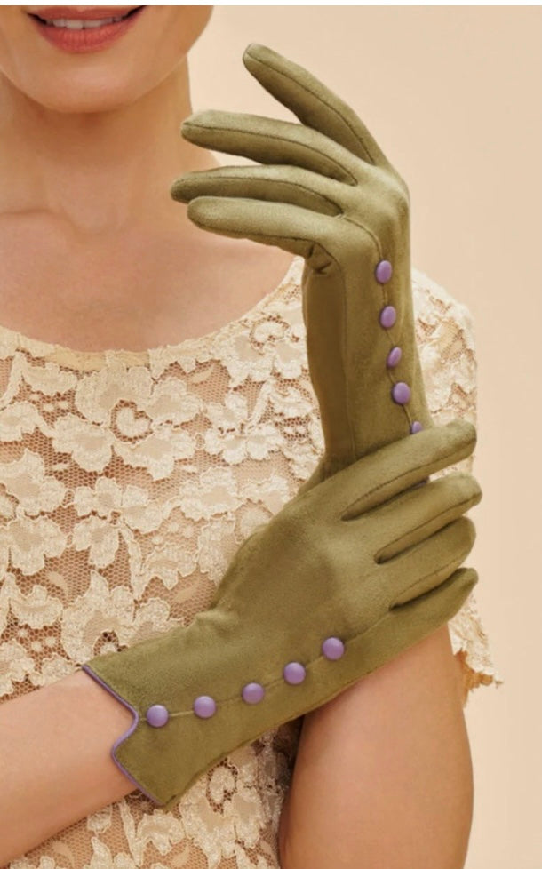 Powder Design Beatrice Gloves in Sage