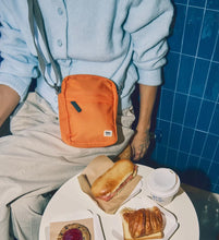 Load image into Gallery viewer, Roka Bond Crossbody Bag Recycled Canvas Jaffa Orange
