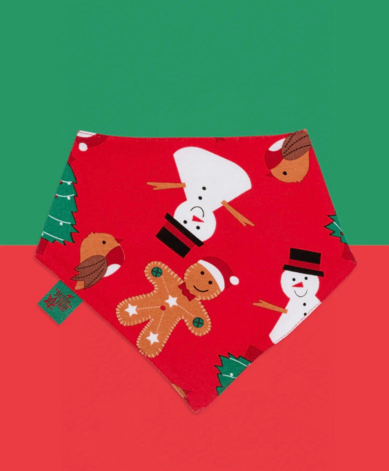 Blade and Rose Snowman Bib