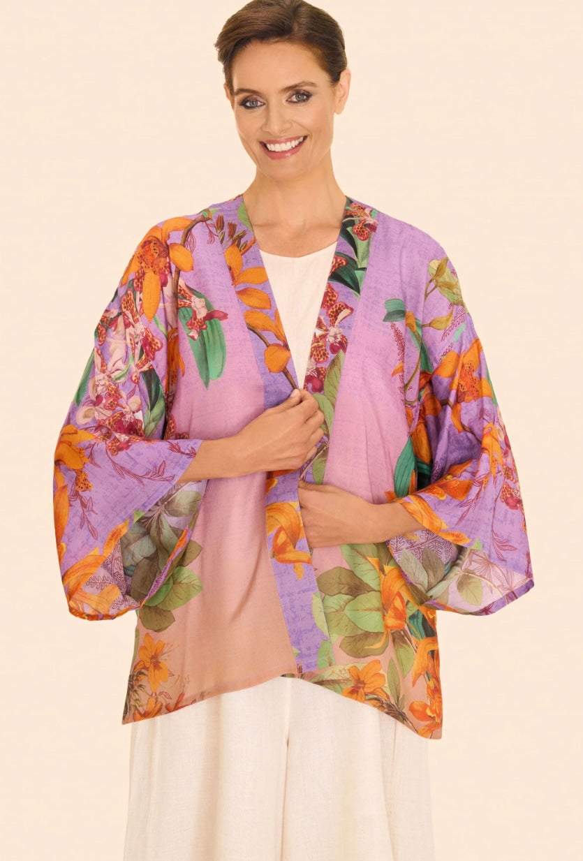 Powder Design Botany Bliss Lavender Kimono Jacket