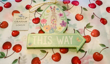 Load image into Gallery viewer, Gisela Graham “ This Way “ Easter Egg Hunt Hanging Sign
