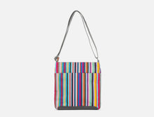 Load image into Gallery viewer, Roka Kennington B Medium Cross Body Bag Multi Stripe
