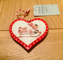 Load image into Gallery viewer, Holly and Alfie Double Sided Tin Hanging Heart
