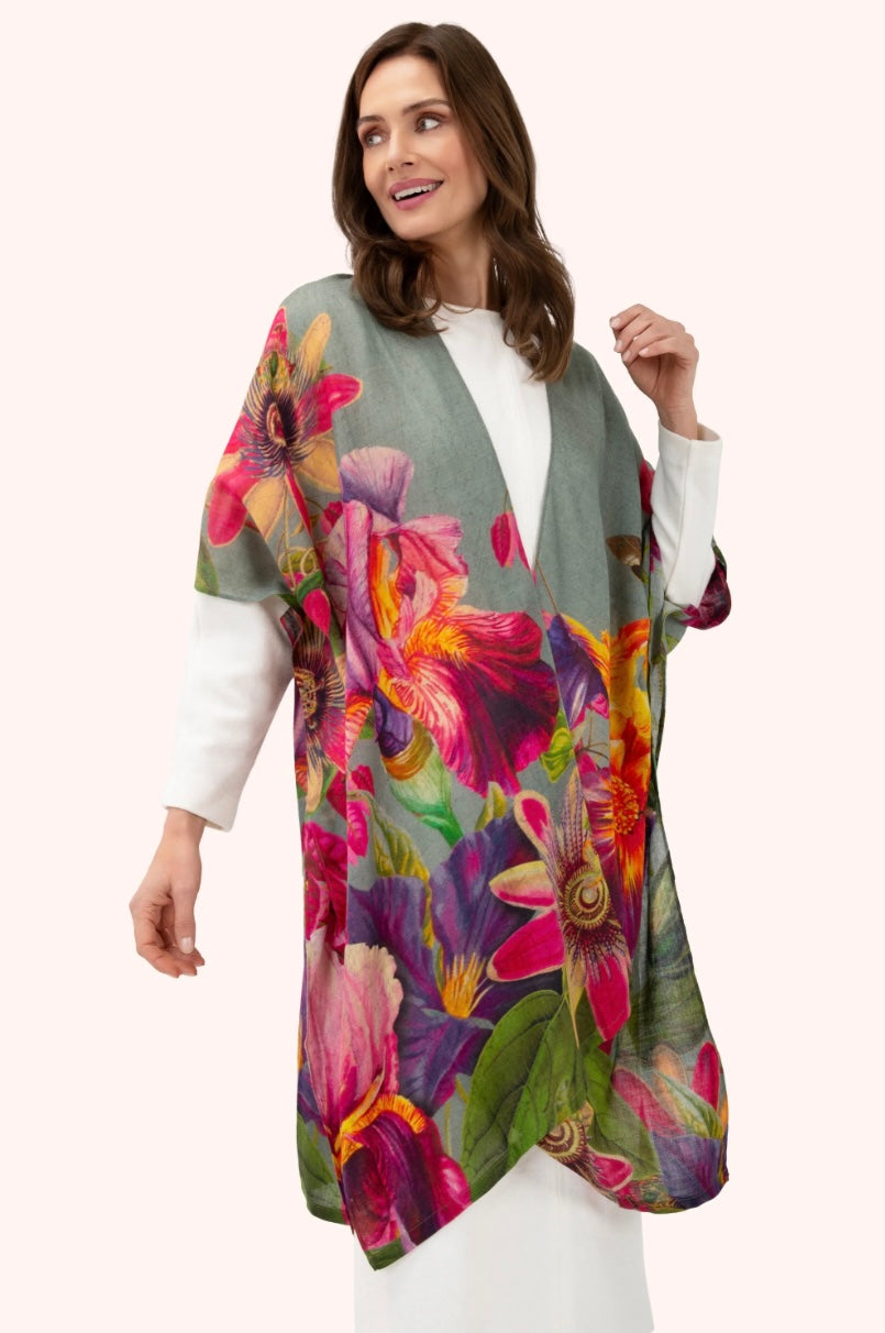 Powder Design Winter Iris Wool Wraparound - Iris