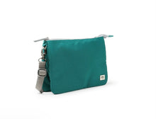 Load image into Gallery viewer, Roka Crossbody Carnaby XL Teal Recycled Canvas
