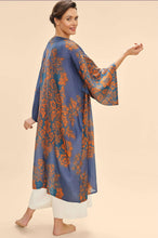 Load image into Gallery viewer, Powder Design Denim Tapestry Kimono Gown
