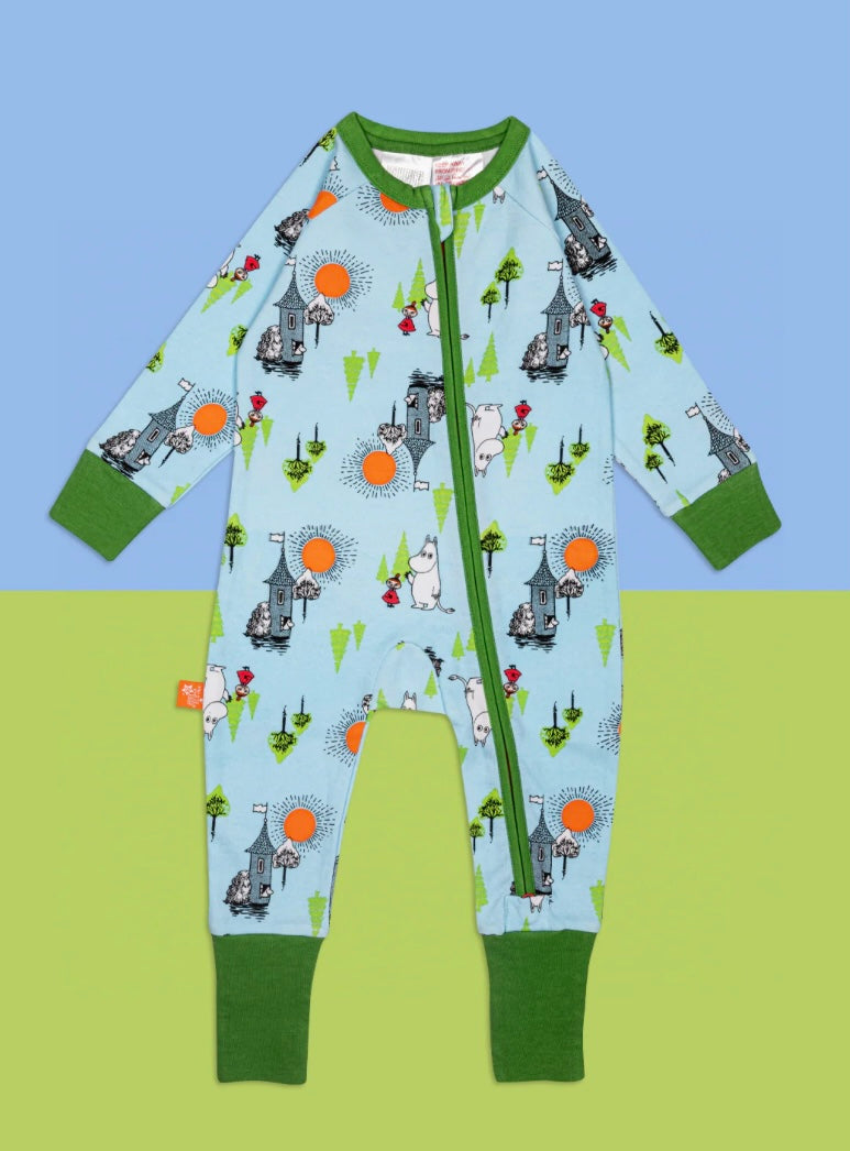 Blade and Rose Zip up Romper in Moomin Free to Explore Age 12-18 months