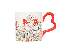 Load image into Gallery viewer, Cath Kidston Gnome Heart Handle Mug
