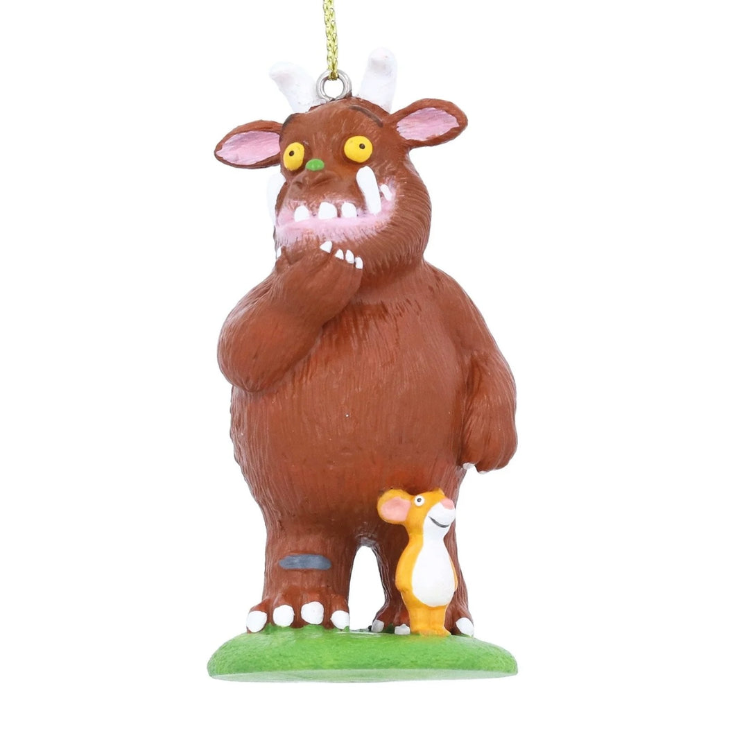 Gisela Graham Resin Gruffalo and Mouse Hanging Christmas Decoration