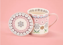 Load image into Gallery viewer, Cath Kidston Spitalfields Silk Mug and Coaster Set
