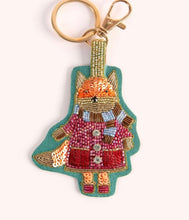 Load image into Gallery viewer, Powder Design Beaded Key Ring - Fall Fox
