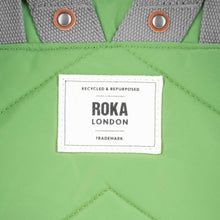 Load image into Gallery viewer, Roka Canfield B Backpack In Recycled Nylon Medium Kiwi
