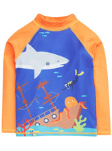 Load image into Gallery viewer, Frugi Sun-safe Rash Vest Lifeboat Deep Sea Diver Age 3-4 Years
